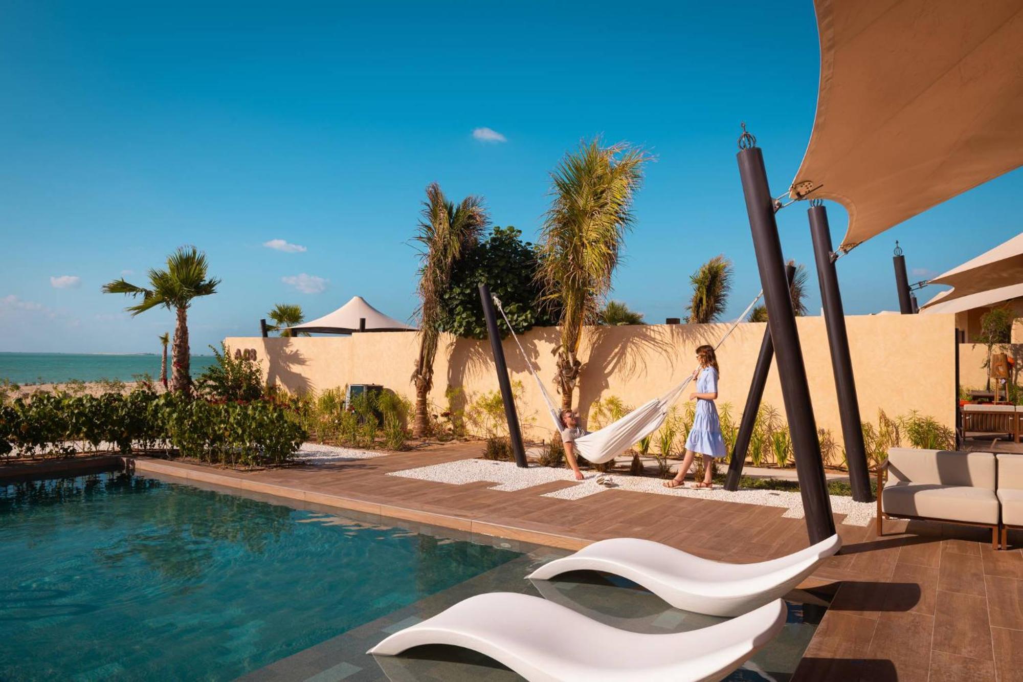 Bab Al Nojoum Hudayriyat Villas อาบูดาบี ภายนอก รูปภาพ